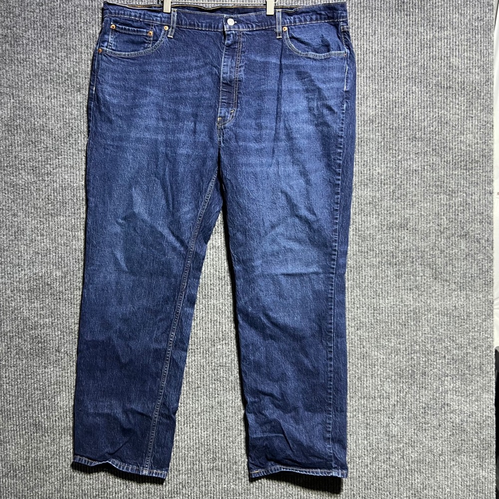 Levis 559 Relaxed Straight Jeans Mens 46x34 Blue Dark Wash Denim Classic